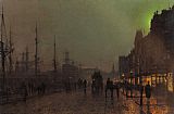Gourock Near The Clyde Shipping Docks by John Atkinson Grimshaw